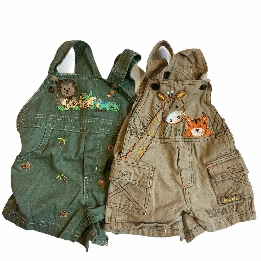 Baby Boy’s Safari Overalls ~3-6 months ~